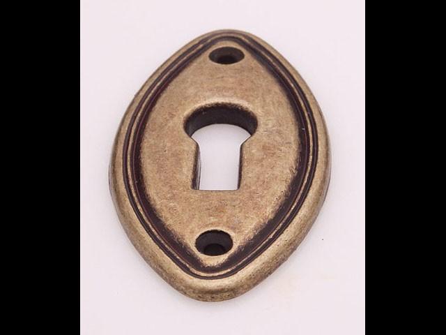 BÚTORFOGANTYÚ 969-46 KULCSCÍM 46x23 ANTIKOLT BRONZ 0