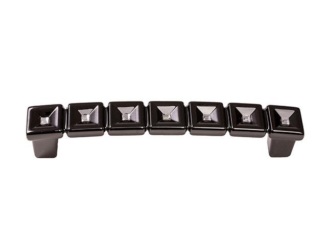 T_ BÚTORFOGANTYÚ 693.096.KRE2 . FEKETE NIKKEL-SWAROVSKI KRISTÁLY 0