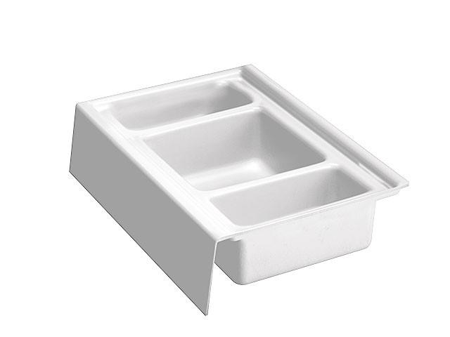 T_ FŰRDŐSZOBAI TÁROLÓ CE35S RENDSZEREZŐ 236x322x84 mm FEHÉR 0