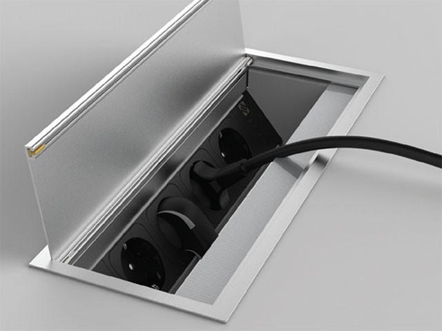 VERSA RENDSZER VERSAFLAP DUAL SÜLLYESZTETT KONNEKTOR ELOSZTÓ 270x120x100mm ALUMÍNIUM 0