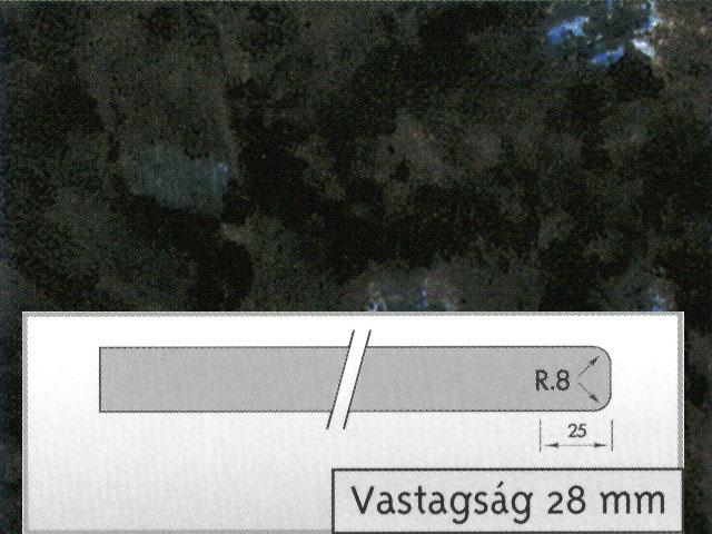 LABRADOR 1040 GL FEKETE KÖMINTÁS 4200×600×28mm 0