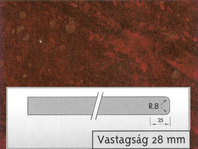 MAR. BORDO 576 GL BORDÓ 4200×600×28mm 0