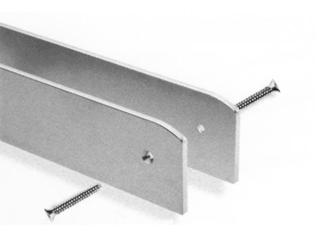 T_ MUNKALAP ÉLPROFIL OLDALSÓ LEZÁRÓ 605x60mm FÉNYES ALUMÍNIUM 0
