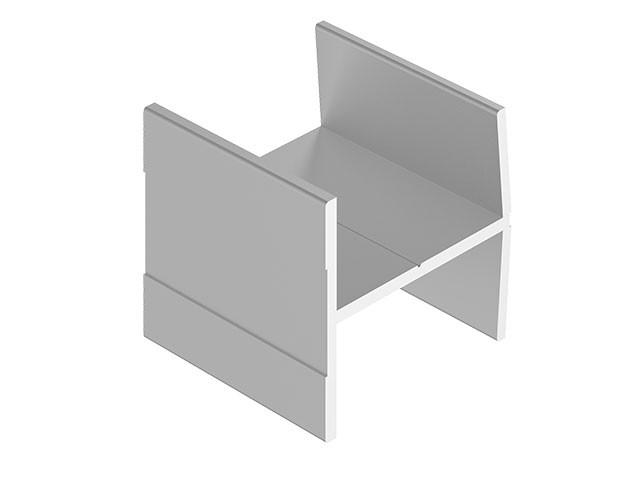 T_ TOLÓAJTÓ BÚTORLAPHOZ BOARD H PROFIL 2,65m ALUMÍNIUM 0