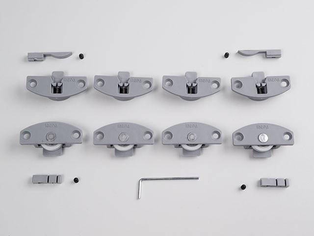 Megszűnt-TOLÓAJTÓ ALUMÍNIUM KERETHEZ AV40 SZETT 2 AJTÓHOZ 25 KG ALUMÍNIUM 0