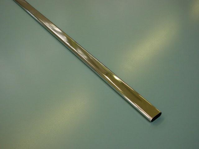 Megszűnt-VÁLLFATARTÓ RÚD OVÁLIS 1500x30x15/0,7 mm KRÓM 0