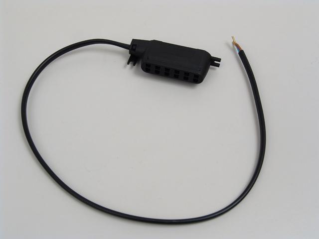 LÁMPATEST ELOSZTÓ MINI-D FEKETE mini AMP-vel, L=450mm 0