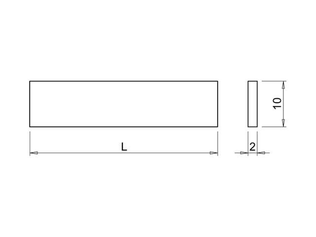T_ LED VILÁGÍTÁS STRING FÉM BETÉT 3,0m ALUMÍNIUM 0