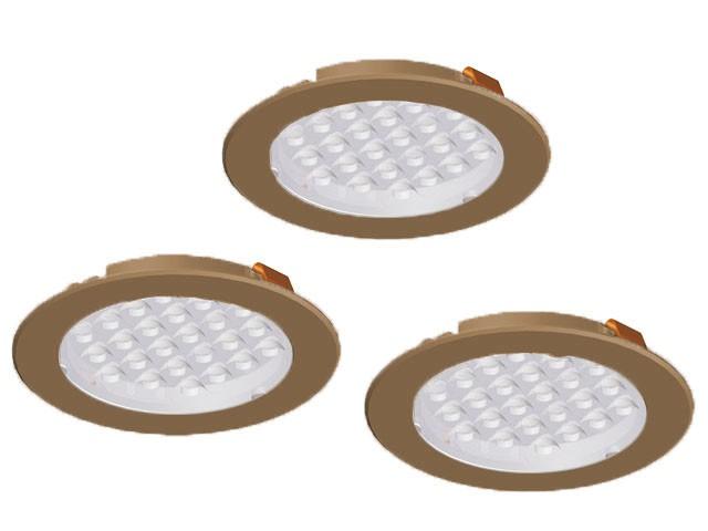 LED VILÁGÍTÁS METRIS V12 SZETT 3x1,6W BRONZ 0