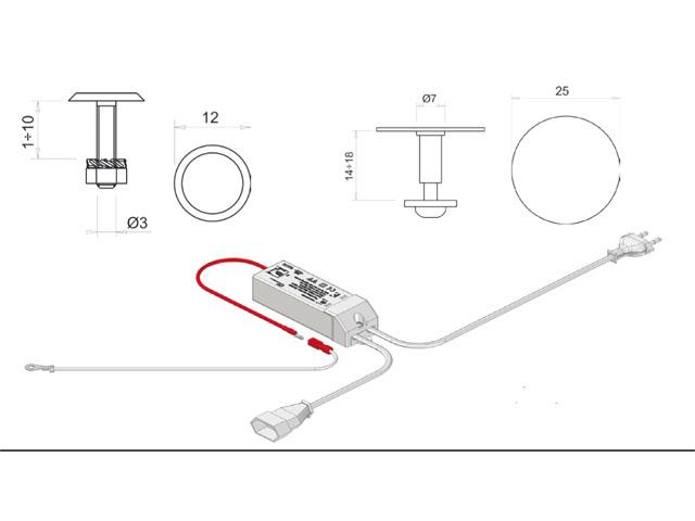 ÉRINTÖ KAPCSOLÓ TT SZÜRKE 250W 0